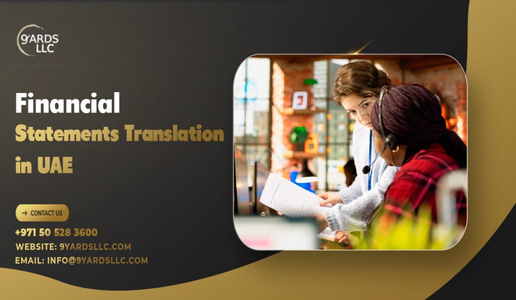 Financial Statements Translation in UAE Legal & Certified Service