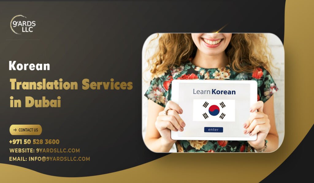 Korean Translation Services in Dubai