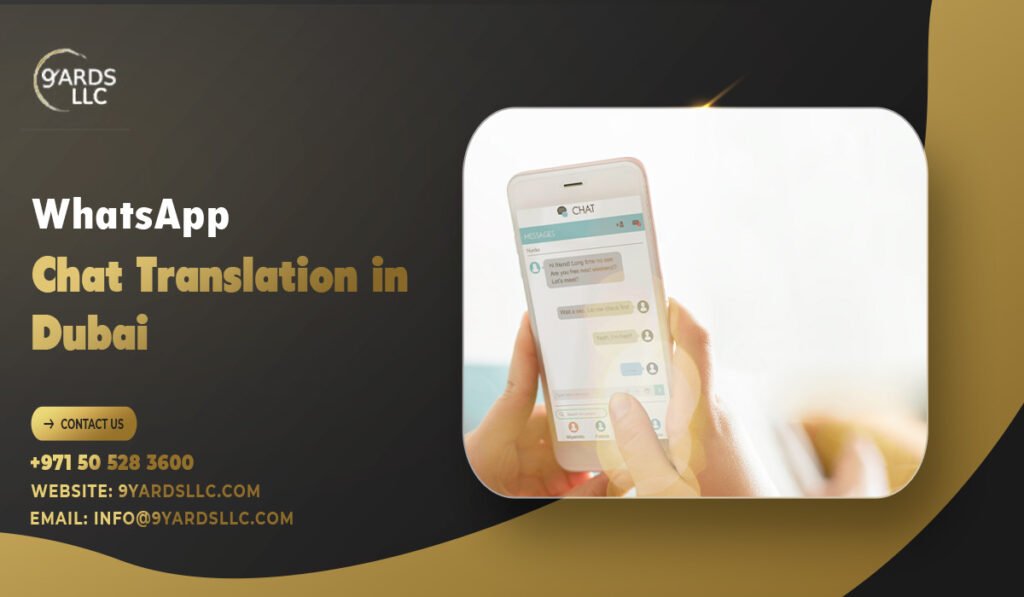 WhatsApp Chat Translation in Dubai