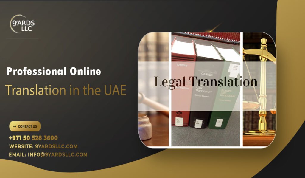 Professional Online Legal Translation in the UAE